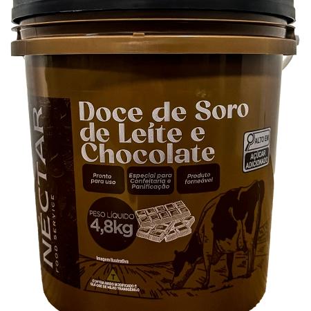 Doce de Soro de Leite e Chocolate Néctar 4,8kg