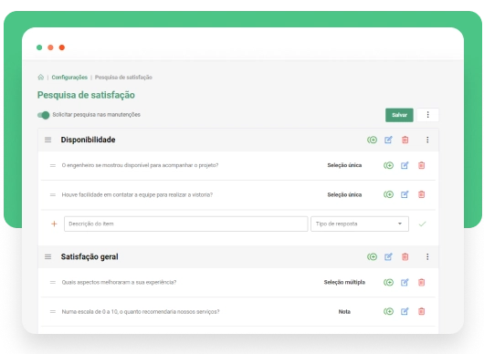 Pesquisa de satisfação