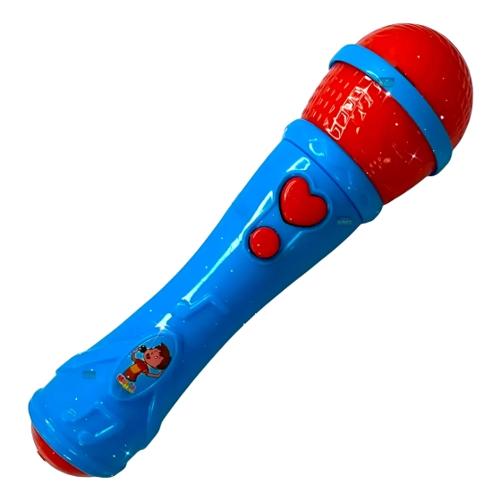 Brinquedo microfone infantil | Voz e som. Karaokê cor: Azul