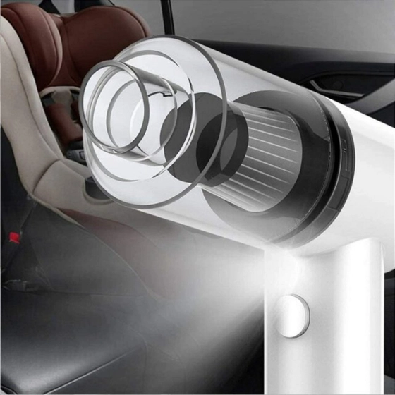 Mini aspirador de pó sem fio. | Portátil limpa tudo! Casa ou carro.