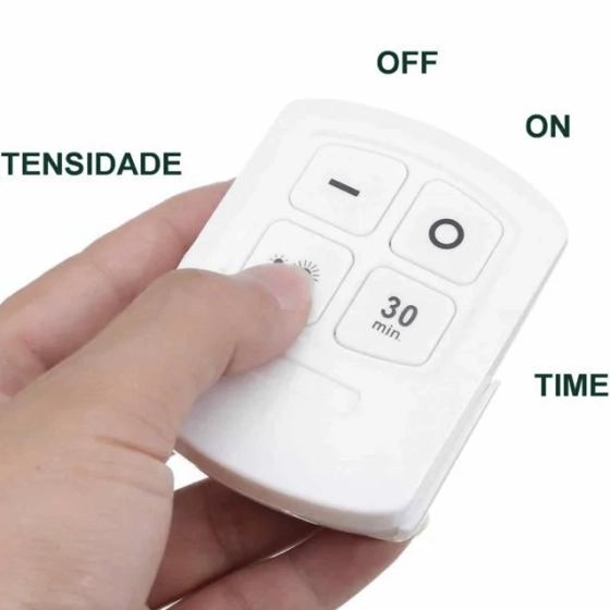 Luminária lâmpada led foto celular com controle remoto | 3 unidades