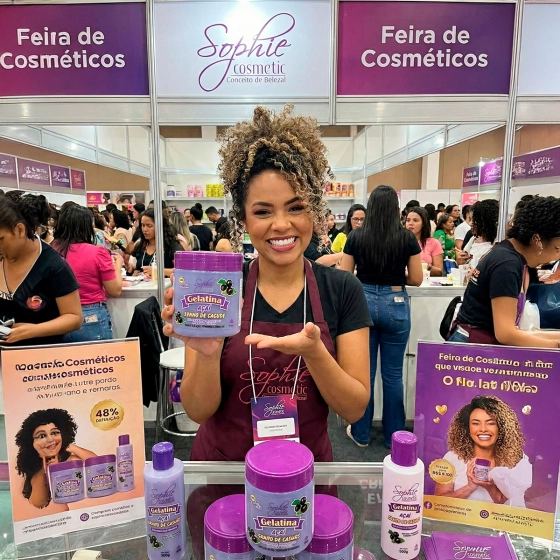 Gelatina Capilar  | Fragrância de açaí. Modelador de cachos com 500g.