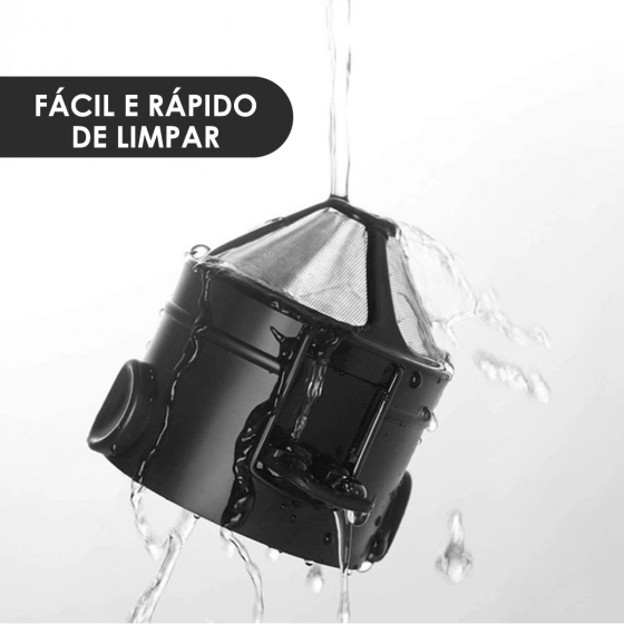 Mini coador portátil de café  | Reutilização em aço inox sem filtro
