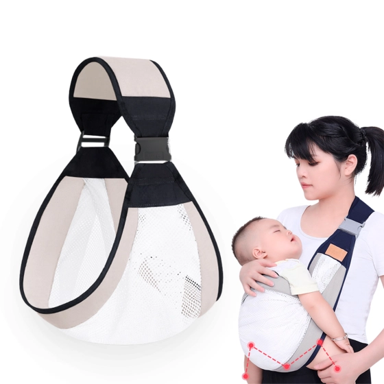 Sling bebê carregador cangurú  | Cangurú para carregar filho, modelo ajustável cor : bege
