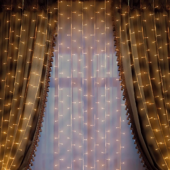 Cortina 6m. de luz de LED com 320 lâmpadas  | Cortina de natal