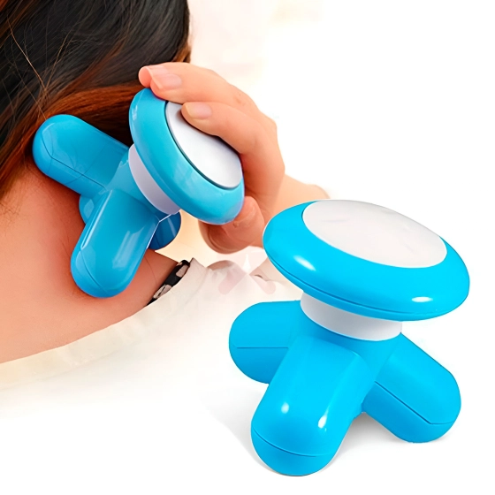 Mini massageador profissional  | Massageador portátil, recarregável USB ou pilha