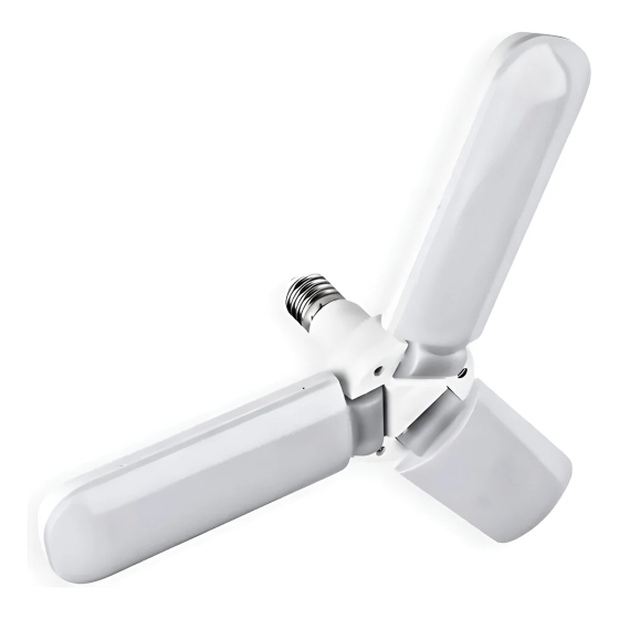 Lâmpada led 3 pétalas  | Ajustável branca abajur de casa.