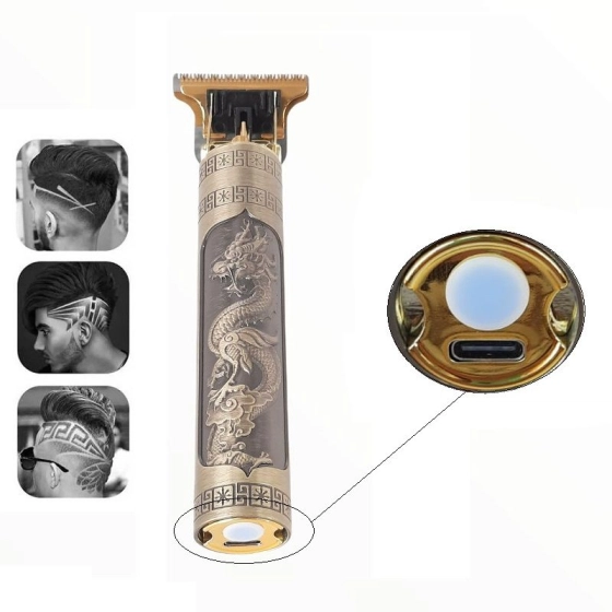Máquina de cortar cabelo | Máquina dragão recarregável 