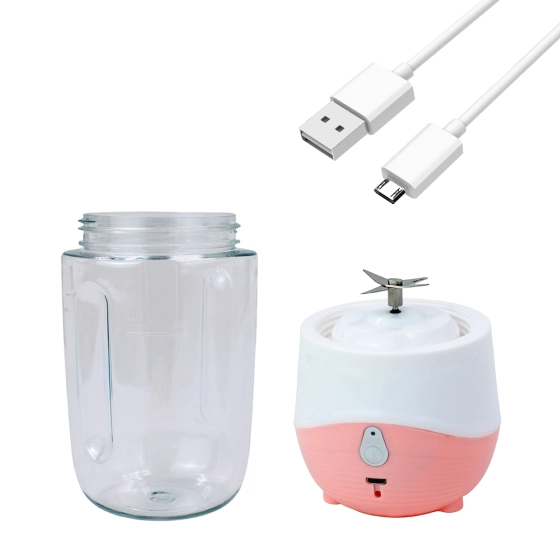 Mini liquidificador portátil  | Para shake, suco , cup mixer USB 300 ml cor: rosa
