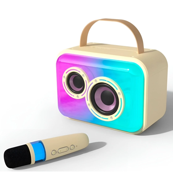 Caixa de som com microfone  | Alto falante sem fio karaokê 