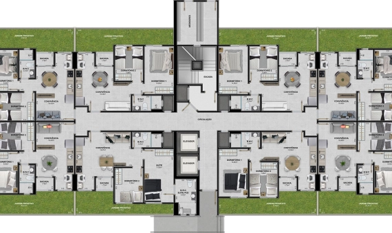 APARTAMENTOS - PARQUE UNIVERSITÁRIO - ARARANGUÁ