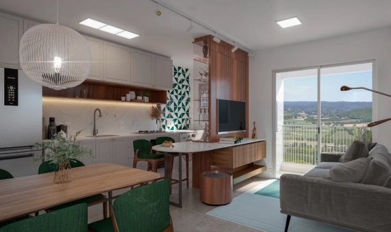 APARTAMENTO, RES. TORRES DI CASTOI - JARDIM DAS PALMEIRAS, COCAL DO SUL