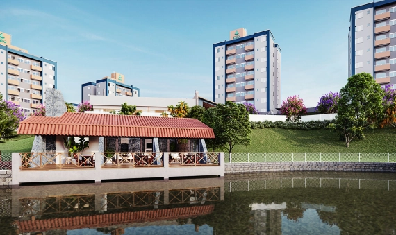 APARTAMENTO, RES. RECANTO DO LAGO, VILA FLORESTA - CRICIÚMA