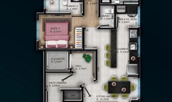 APARTAMENTO - RESIDENCIAL MONTENEGRO, ITAPEMA