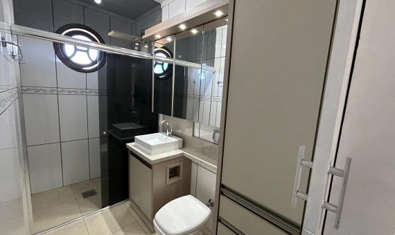 CASA COM EDÍCULA - MOBILIADA -  PRESIDENTE VARGAS - IÇARA - SC