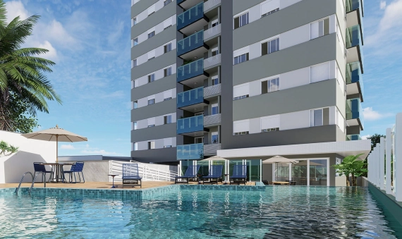APARTAMENTO - RESIDENCIAL RIVIERA MAYA - BALNEÁRIO RINCÃO