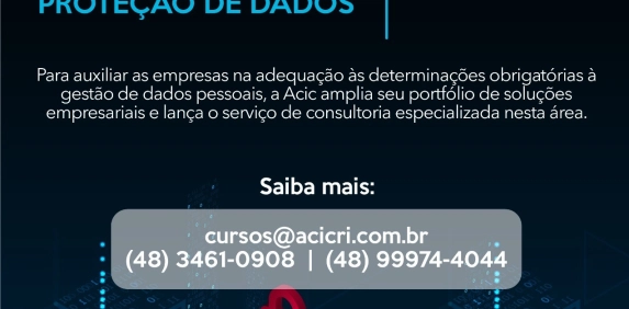 Acic auxilia empresas na adequa&ccedil;&atilde;o &agrave; LGPD