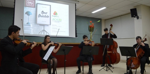 Cultura Acic recebe concerto do Opus Quarteto