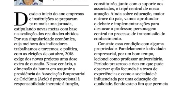 Desafios para este ano