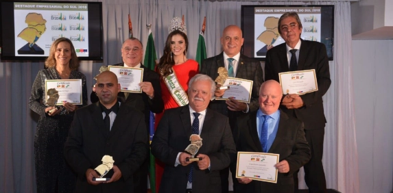 Empres&aacute;rios do Sul s&atilde;o destaque em pr&ecirc;mio empresarial 2018