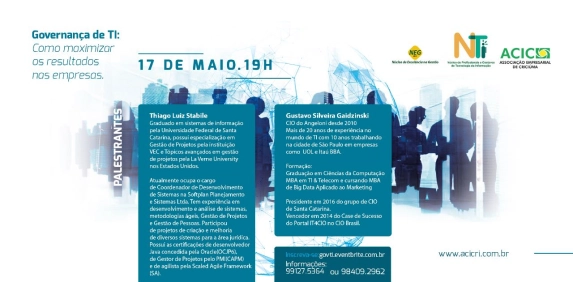 Governan&ccedil;a de TI &eacute; tema de evento promovido pelos n&uacute;cleos da Acic
