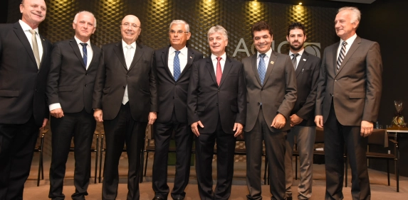 Ministro Henrique Meirelles apresenta panorama  econ&ocirc;mico do pa&iacute;s durante posse da ACIC