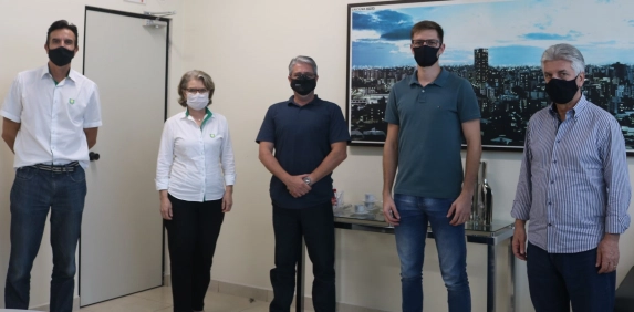 Nova coordenadoria do N&uacute;cleo de Base Tecnol&oacute;gica visita presidente da Acic