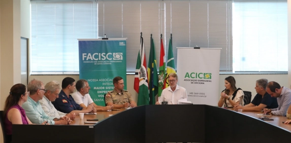 Seguran&ccedil;a p&uacute;blica pauta reuni&atilde;o da diretoria da Acic