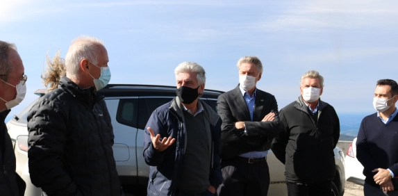 Comitiva do Sul visita obras da Serra da Rocinha