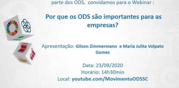Webinar debate a import&acirc;ncia dos ODS para as empresas