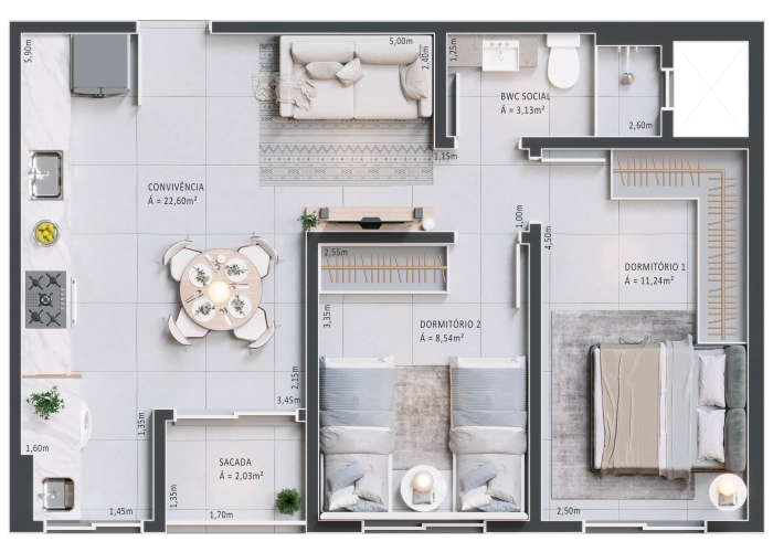 Apartamento (Planta 02)