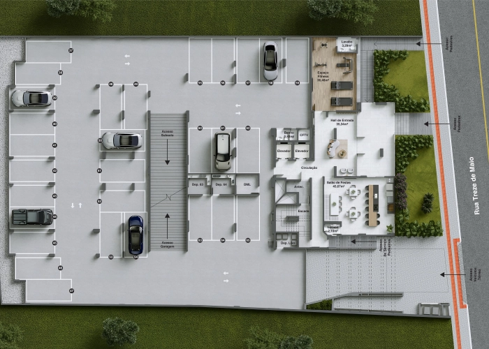 Garagens (Planta Térreo)