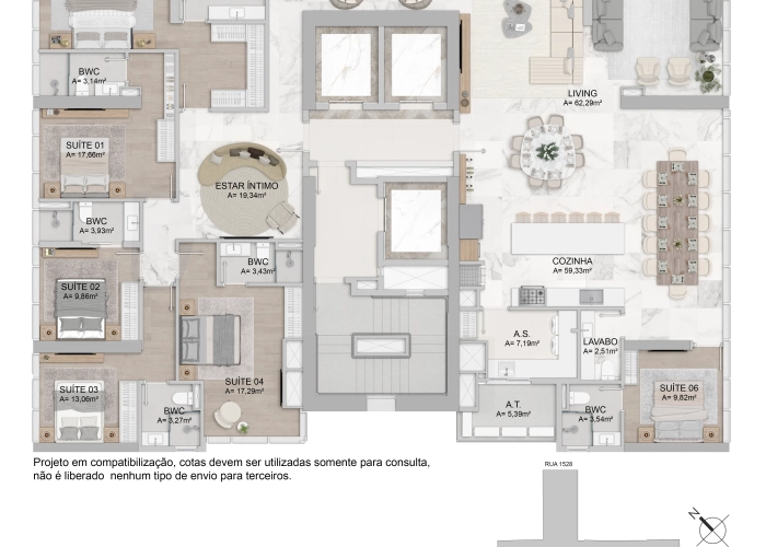 Apartamentos (Andar Planta Master 01)
