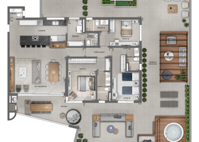 Apartamento (Planta Garden)