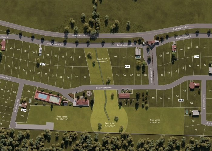 Planta de Situação do Condomínio 