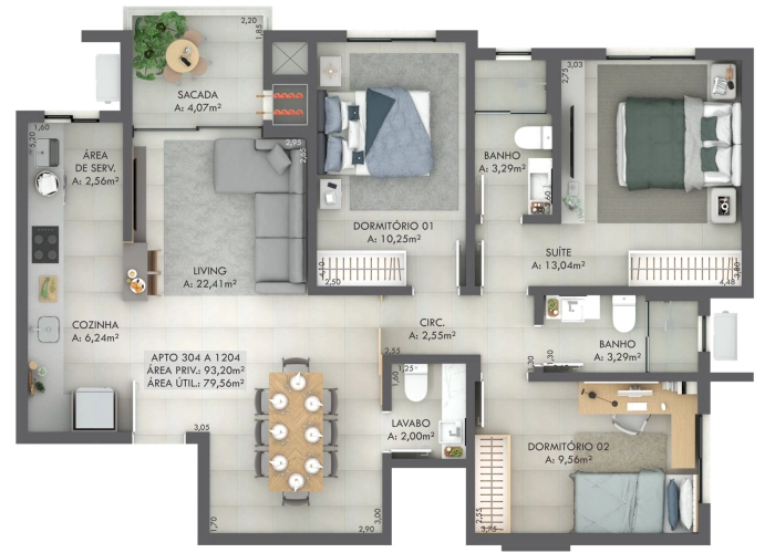 Apartamento (Planta 04)