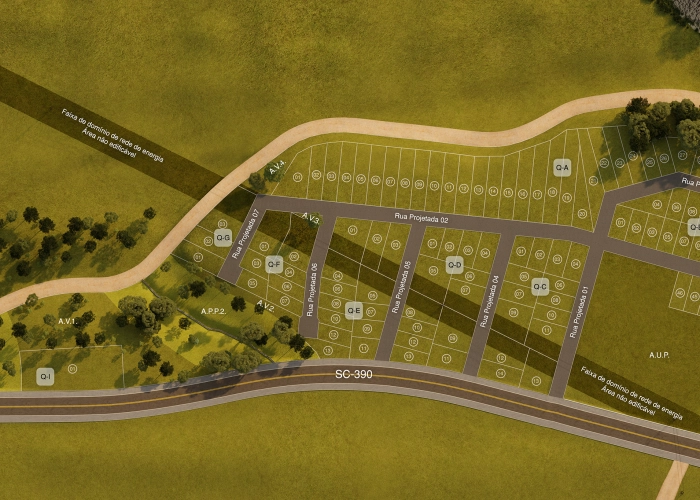 Planta de Situação do Loteamento