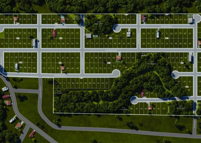 Planta de Situação do Loteamento