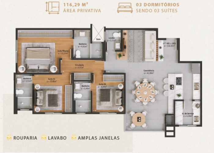 Apartamento (Planta 01)