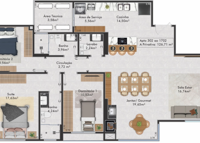 Apartamento (Planta 02)