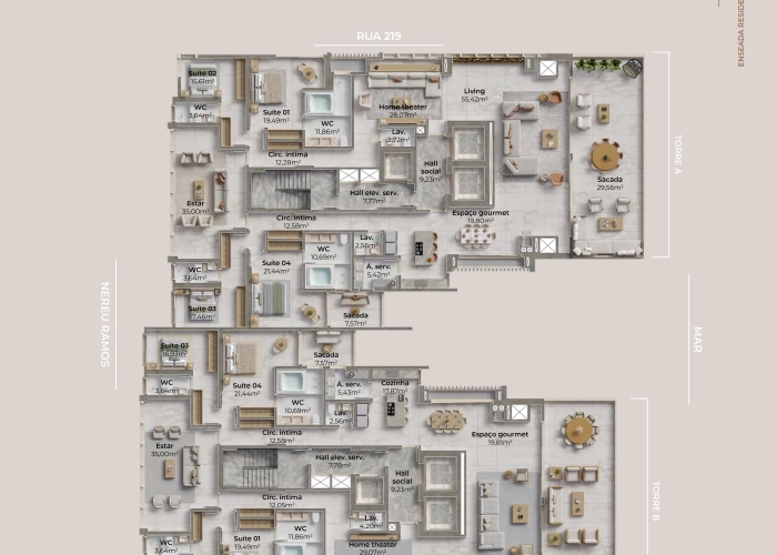 Apartamento (Andar Penthouse)