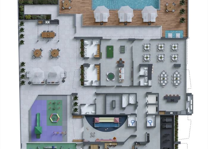 Áreas de Lazer (Planta Pavto 03)