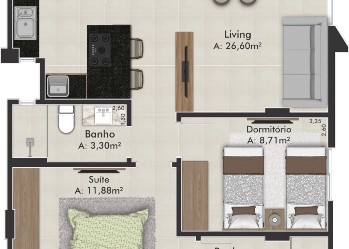 Apartamento (Planta 01)