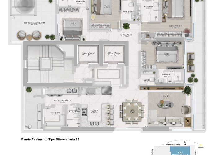 Apartamento (Planta diferenciada 02)