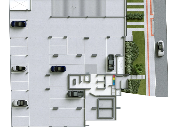 Garagens (Planta Subsolo 01)