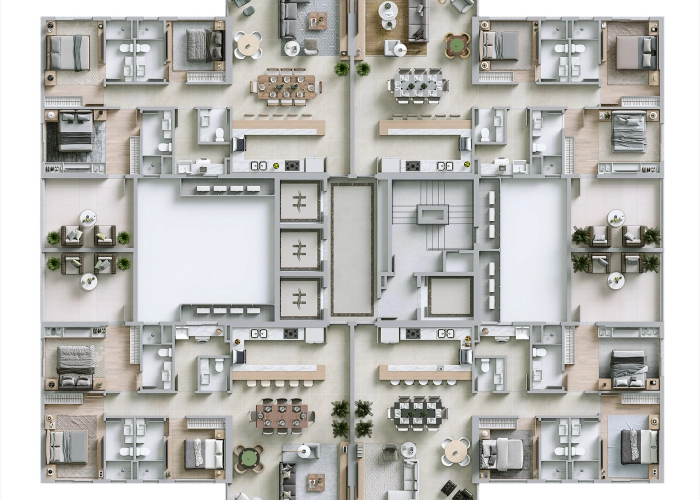 Apartamentos (Planta Andar 03)