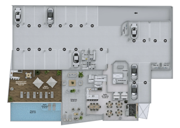 &Aacute;reas de Lazer 