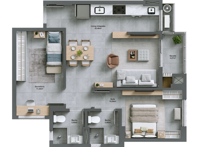 Apartamento (Planta 01)