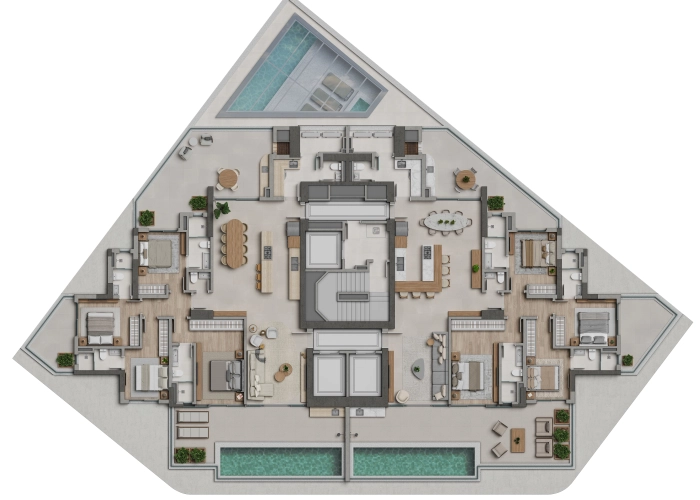 Apartamento (Andar planta Master)