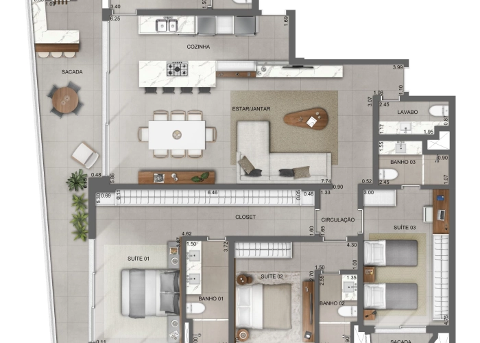 Apartamento (Planta 01)